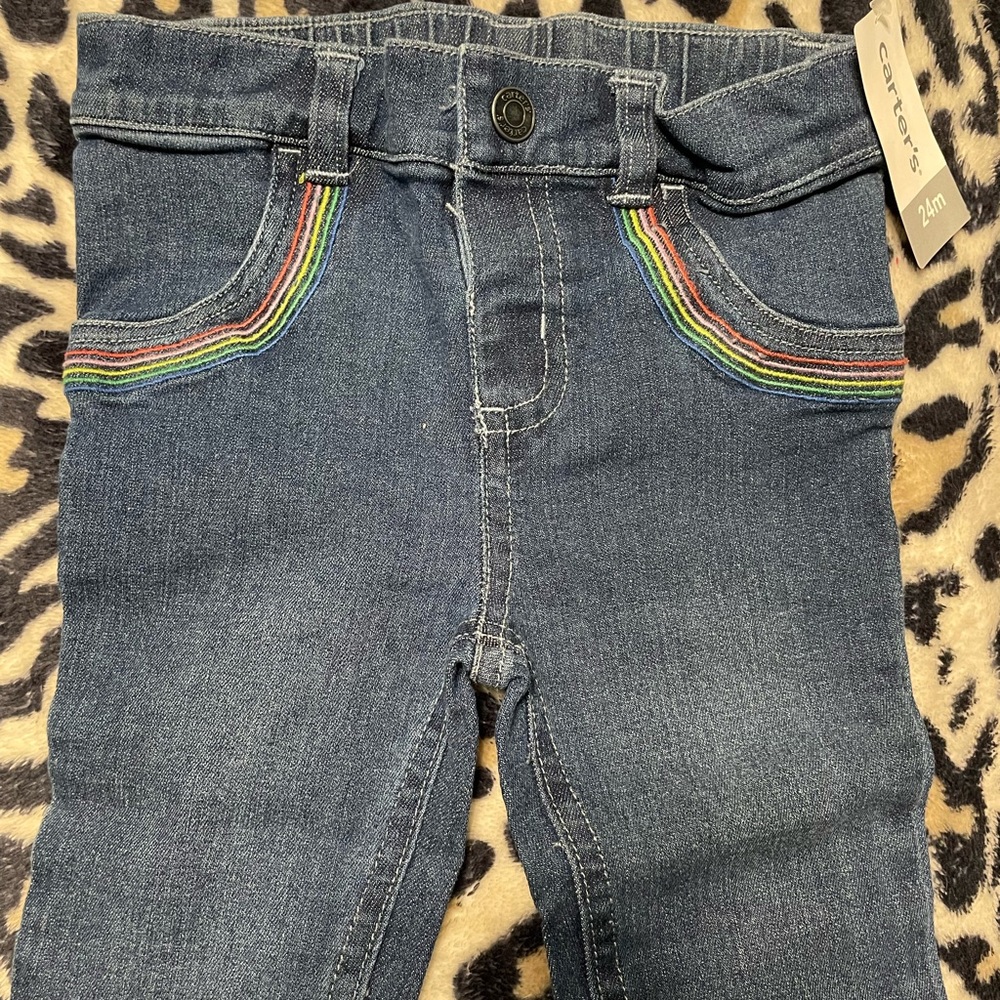 🌈Carters Rainbow Jeans 24mo.🌈